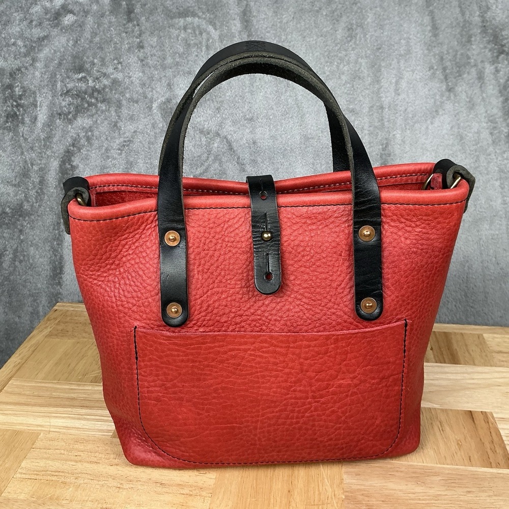 Go Forth Goods Crimson Mini Avery Crossbody With Black EUC GFG